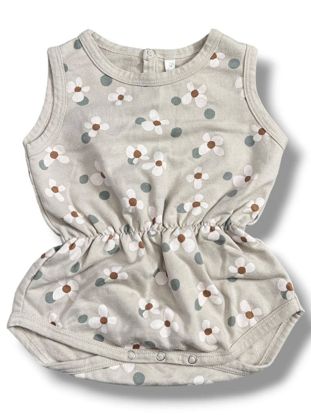 Rylee + Cru Boho Cinch Playsuit Romper with Flowers Size 3-6M